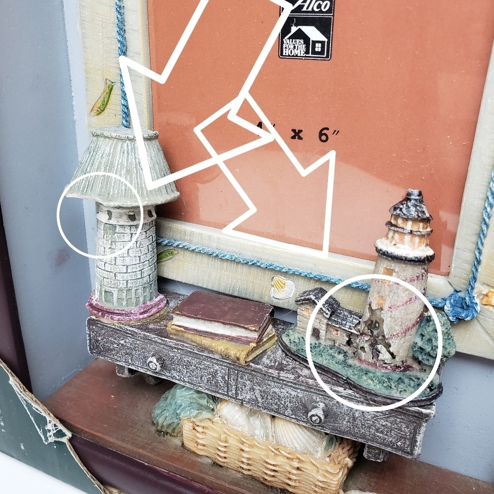 Vintage nautical picture frame shadow box - Picture 8 of 8